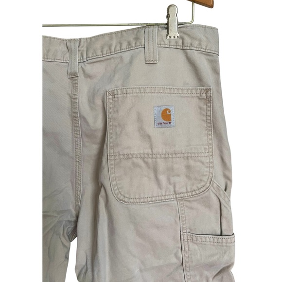 Carhartt carpenter pants khaki oyster relaxed fit 36x30 - Picture 1 of 5
